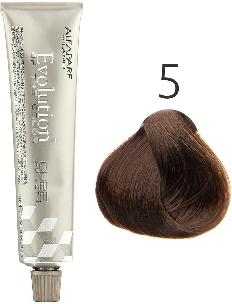 ALFAPARF Evolution of the Color 5 Bruin Permanent Haarkleuring 60ml - Zwart - afbeelding 6 van 6