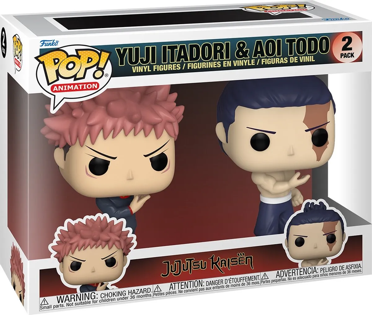 Funko Jujutsu Kaisen POP! Itadori & Todo - 72041 - Multicolor