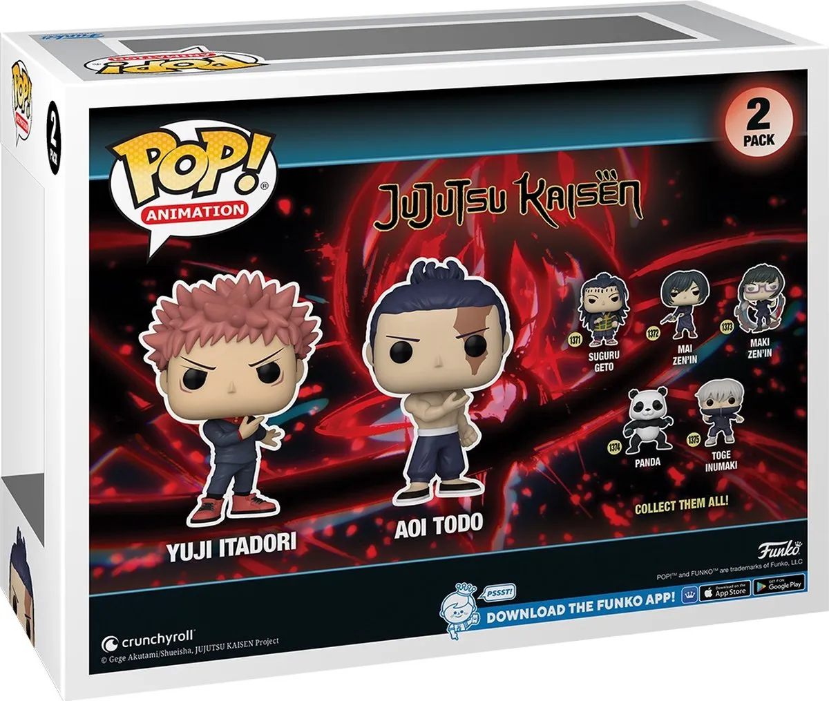 Funko Jujutsu Kaisen POP! Itadori & Todo - 72041 - Multicolor