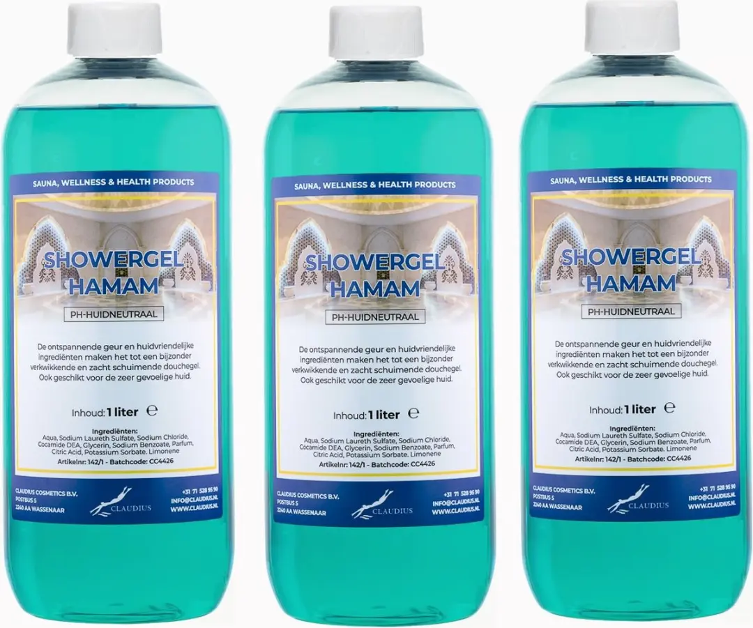 Splashbox Cosmetics Hamam Douchegel - 3 Liter (3x1L)
