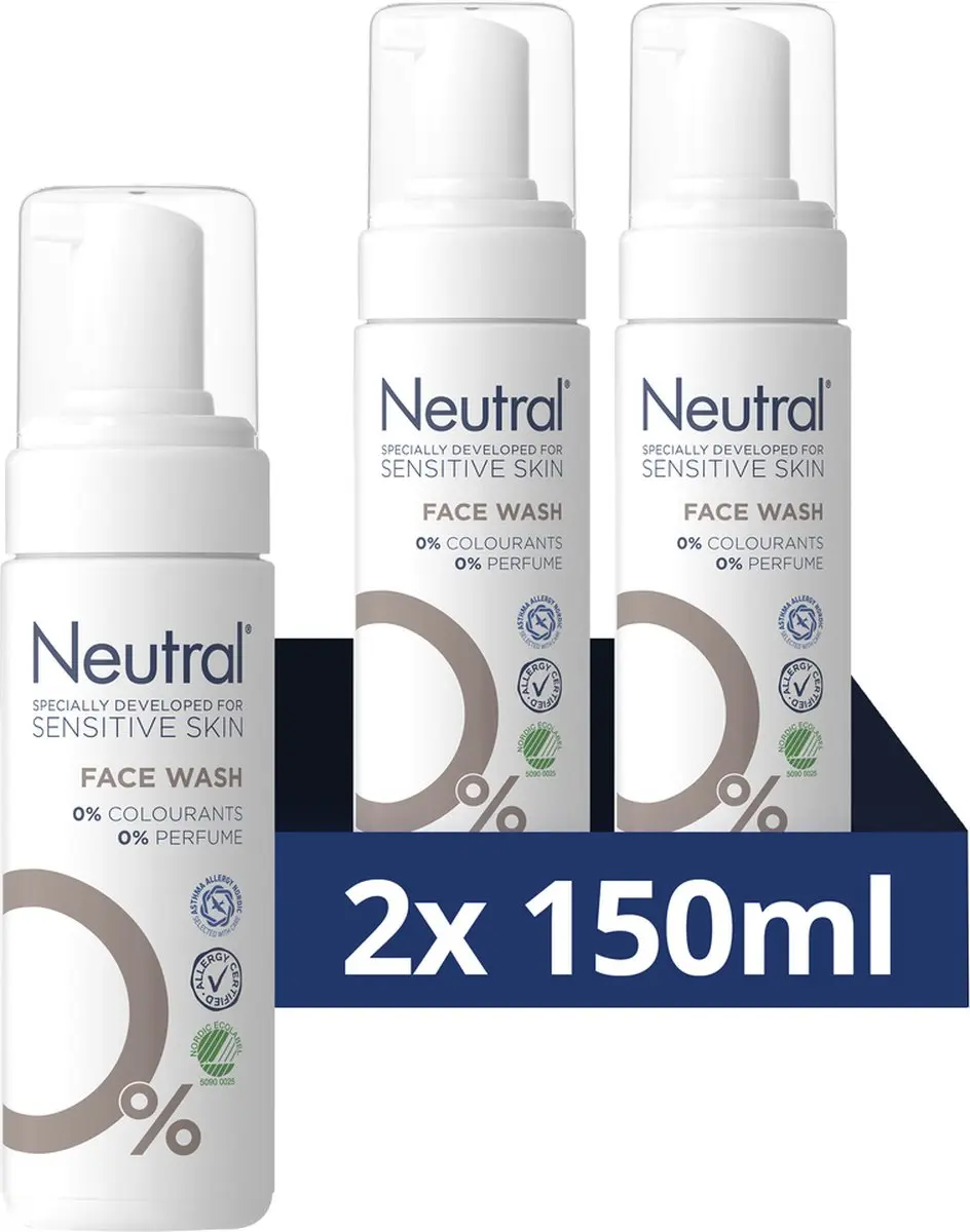 Neutral 0% Face Wash - 2x150ml