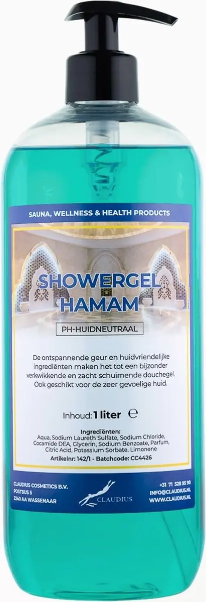 Splashbox Cosmetics Claudius Douchegel Hamam 1L