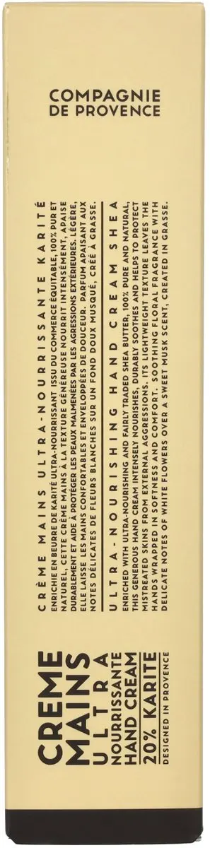 Compagnie de Provence Crème Mains Karité Ultra Nourrissante 100ml