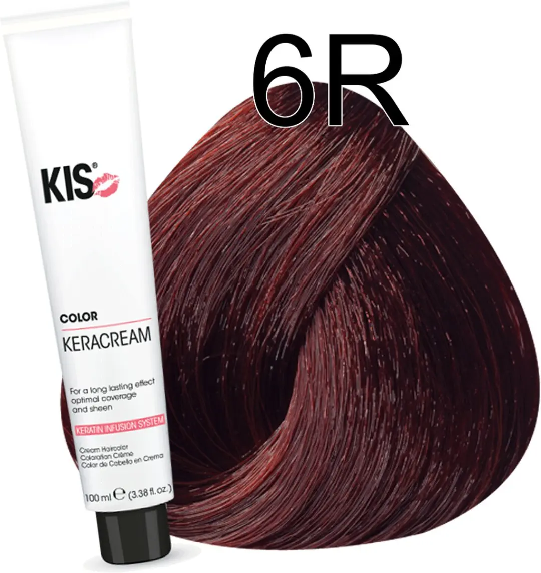 KIS Haarverf 6R Rood 100ml - Permanent Full Coverage