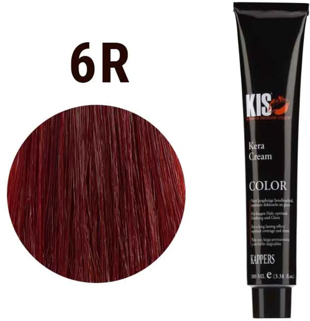 KIS Haarverf 6R Rood 100ml - Permanent Full Coverage