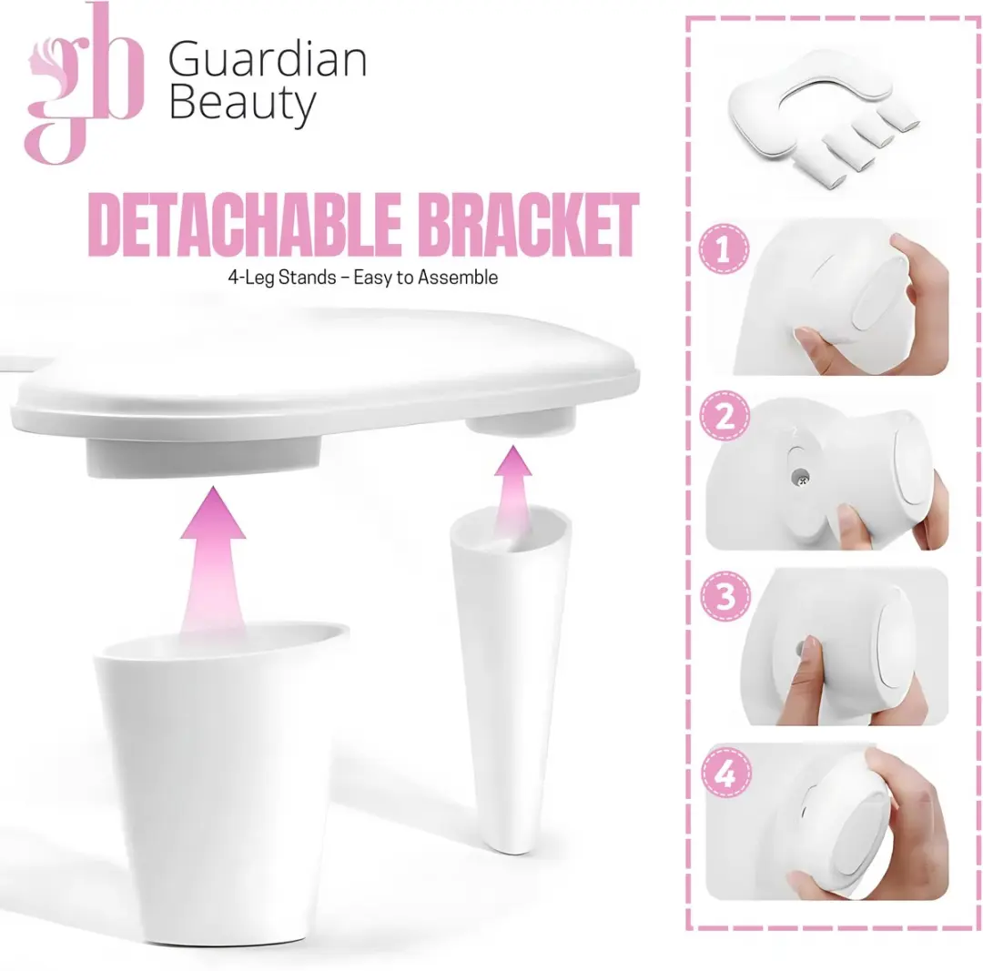Guardian Beauty Nagelarmsteun U-vormig Leren Wit