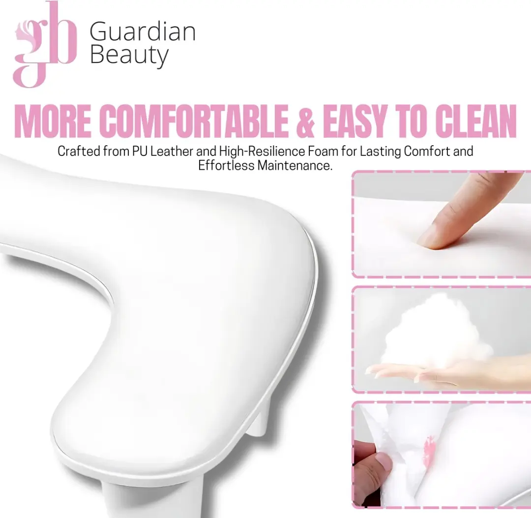 Guardian Beauty Nagelarmsteun U-vormig Leren Wit
