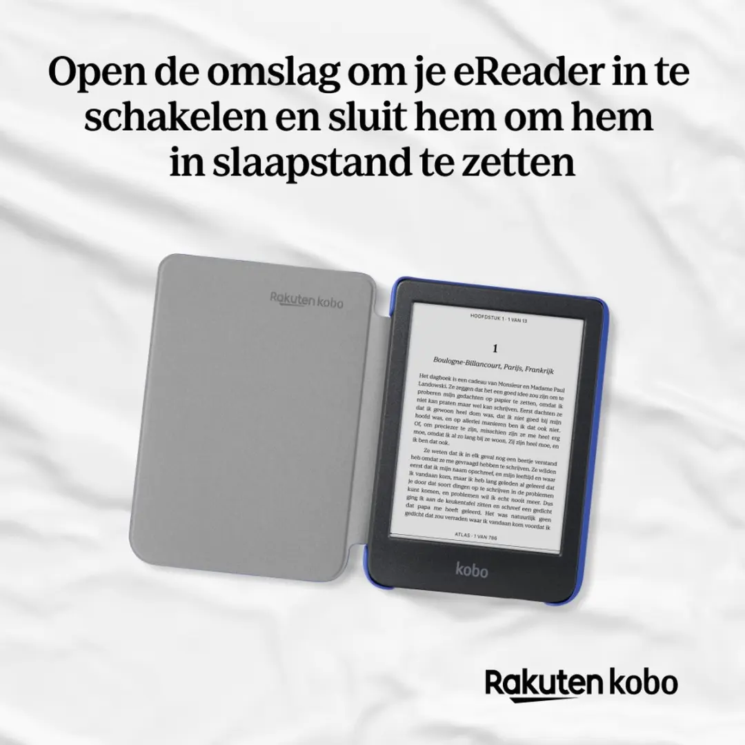 Kobo Clara Hoes - Blauw - Slaapfunctie