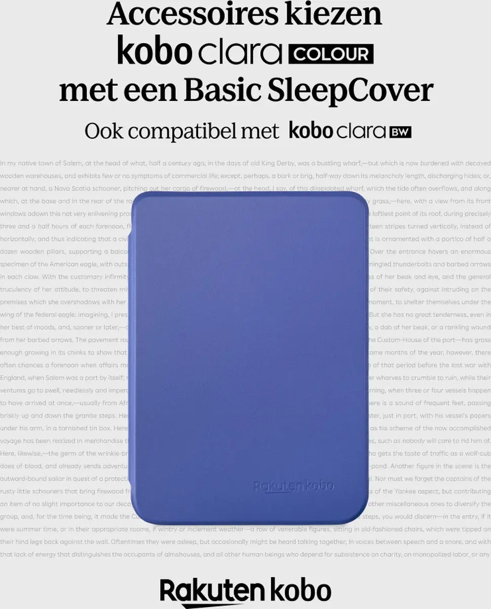 Kobo Clara Hoes - Blauw - Slaapfunctie