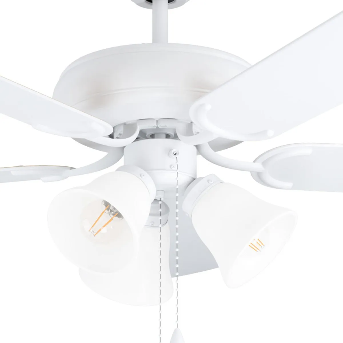 Eglo Las Palmas Plafondlamp Ventilator 132cm - Wit - afbeelding 4 van 6
