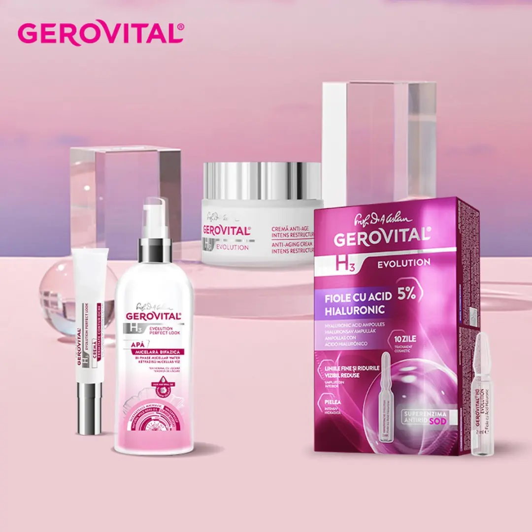 Gerovital Bi-fase Micellair Water 150ml - Hyaluronzuur & Wilderozenzaadolie
