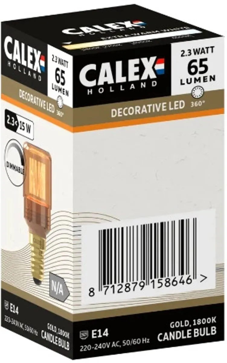 Calex Lichtbron Tx SMD Goud 1800K - Ø3cm