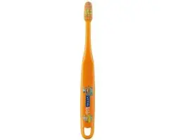 Vitis Tandenborstel Kids - 3 Stuks - Oranje/Blauw/Roze