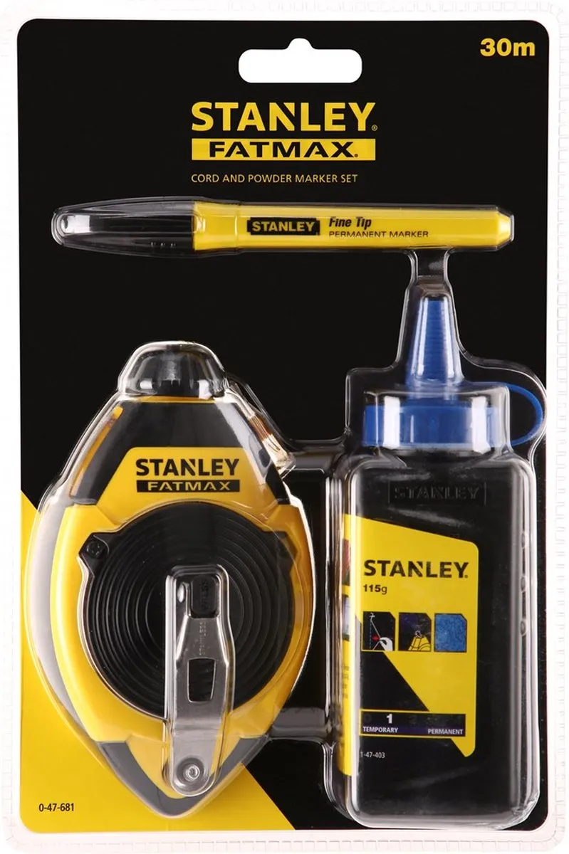 Stanley FatMax Slaglijnmolenkit 30m - Blauw