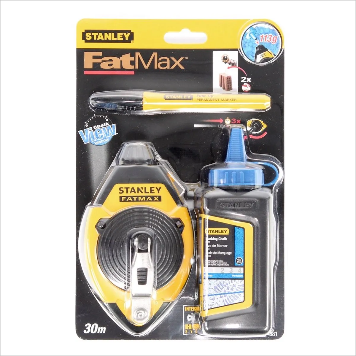 Stanley FatMax Slaglijnmolenkit 30m - Blauw