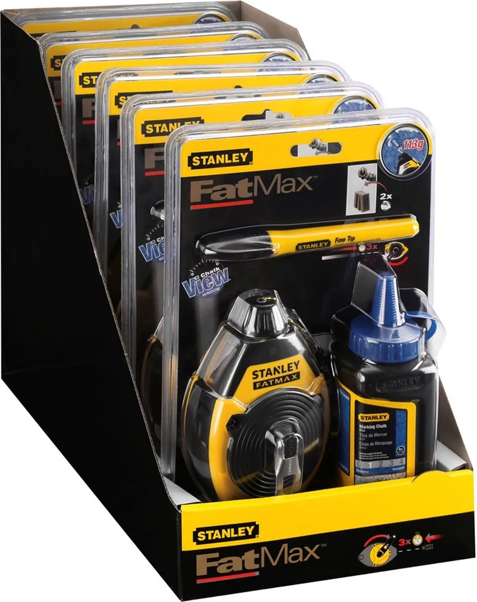 Stanley FatMax Slaglijnmolenkit 30m - Blauw