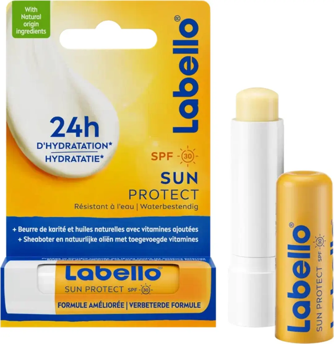 Labello Sun Protect Lippenbalsem SPF 30 - 2x10ml - Geel