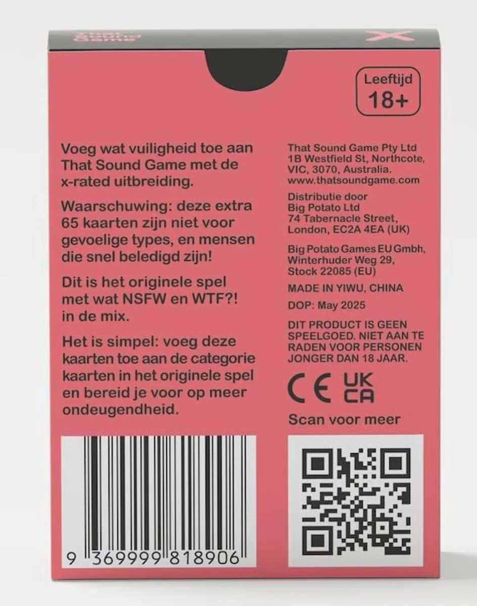 Asmodee That Sound Game X Rated Pack - Uitbreiding