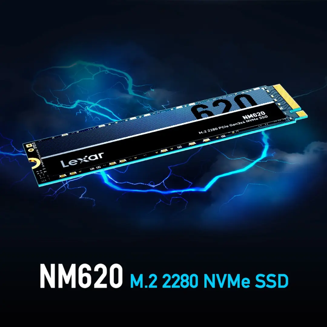 Lexar NM620 M.2 2280 SSD 1TB - Zwart