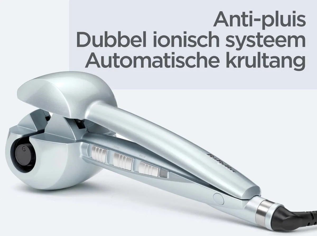 Babyliss Hydro-Fusion Curl Secret C1700E Automatische Krultang - 3-3,5cm - Blauw
