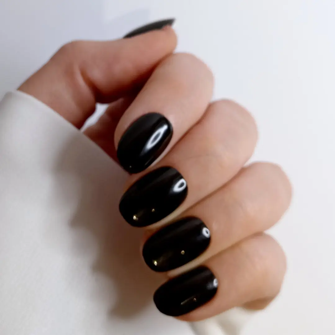 SD Press on Nails B-112 Plaknagels - 20 Stuks - XS Almond - Zwart