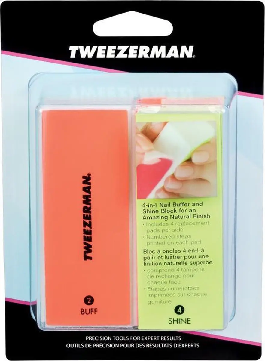 Tweezerman Neon Hot File Buff Smooth & Shine Block