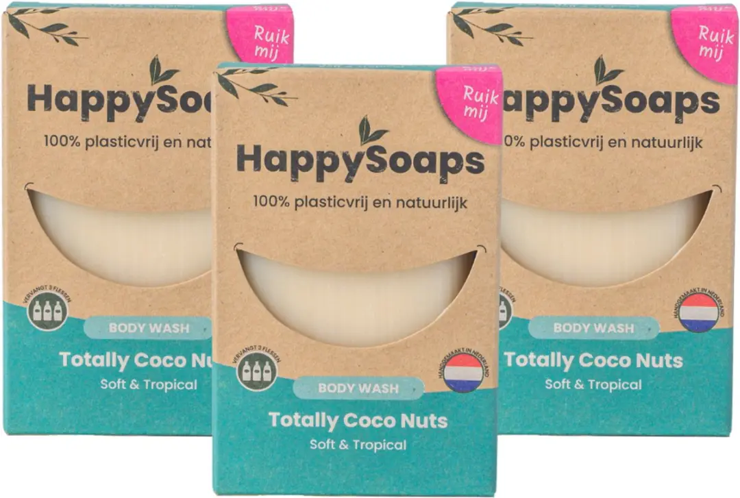 HappySoaps Totally CocoNuts Douchezeep 3x100g
