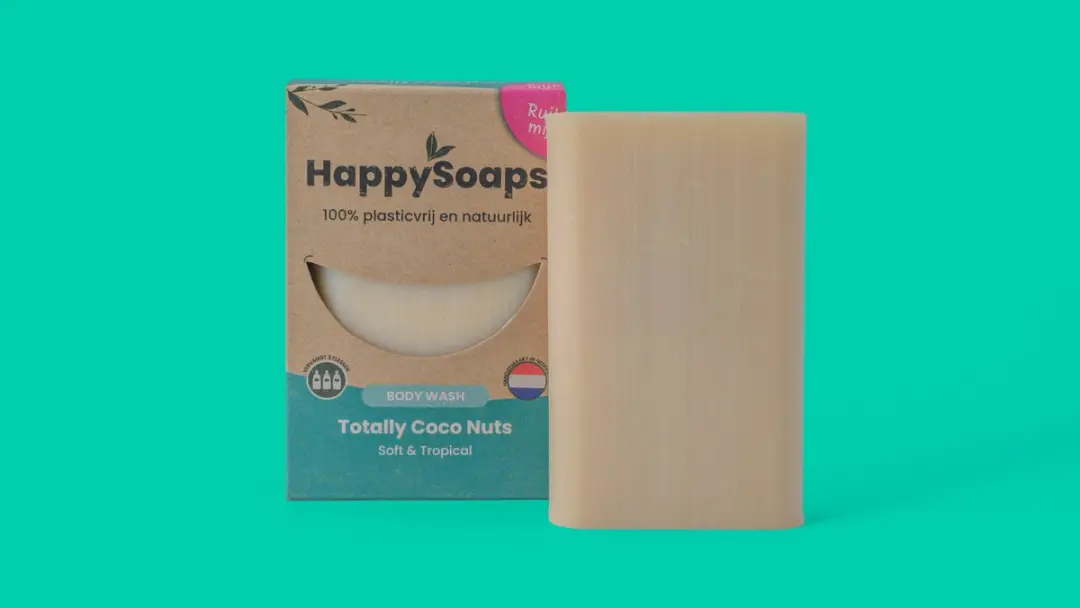 HappySoaps Totally CocoNuts Douchezeep 3x100g - Kokos & Limoen