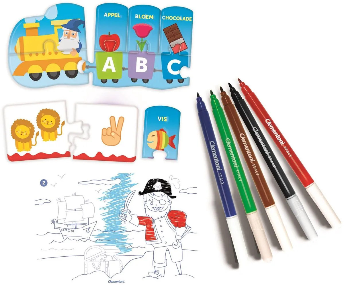 Clementoni 56088 Educatieve Spellen Set - 10 Spellen - Multikleur