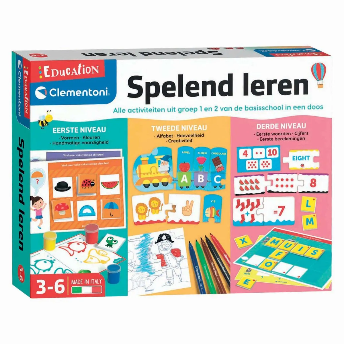 Clementoni 56088 Educatieve Spellen Set - 10 Spellen - Multikleur - afbeelding 6 van 6