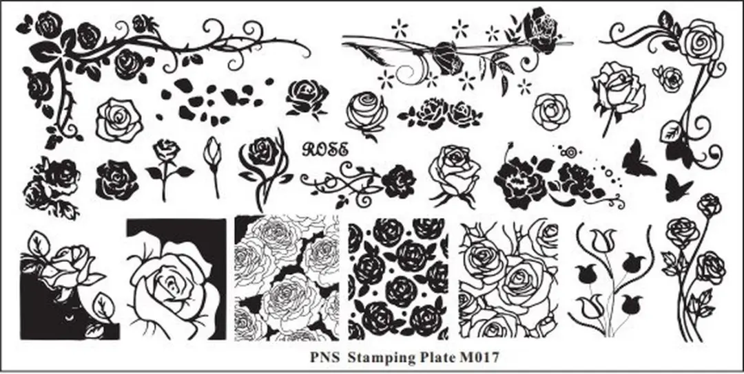 Korneliya PNS Stamping Plate MINI M017 - 1 Stuk