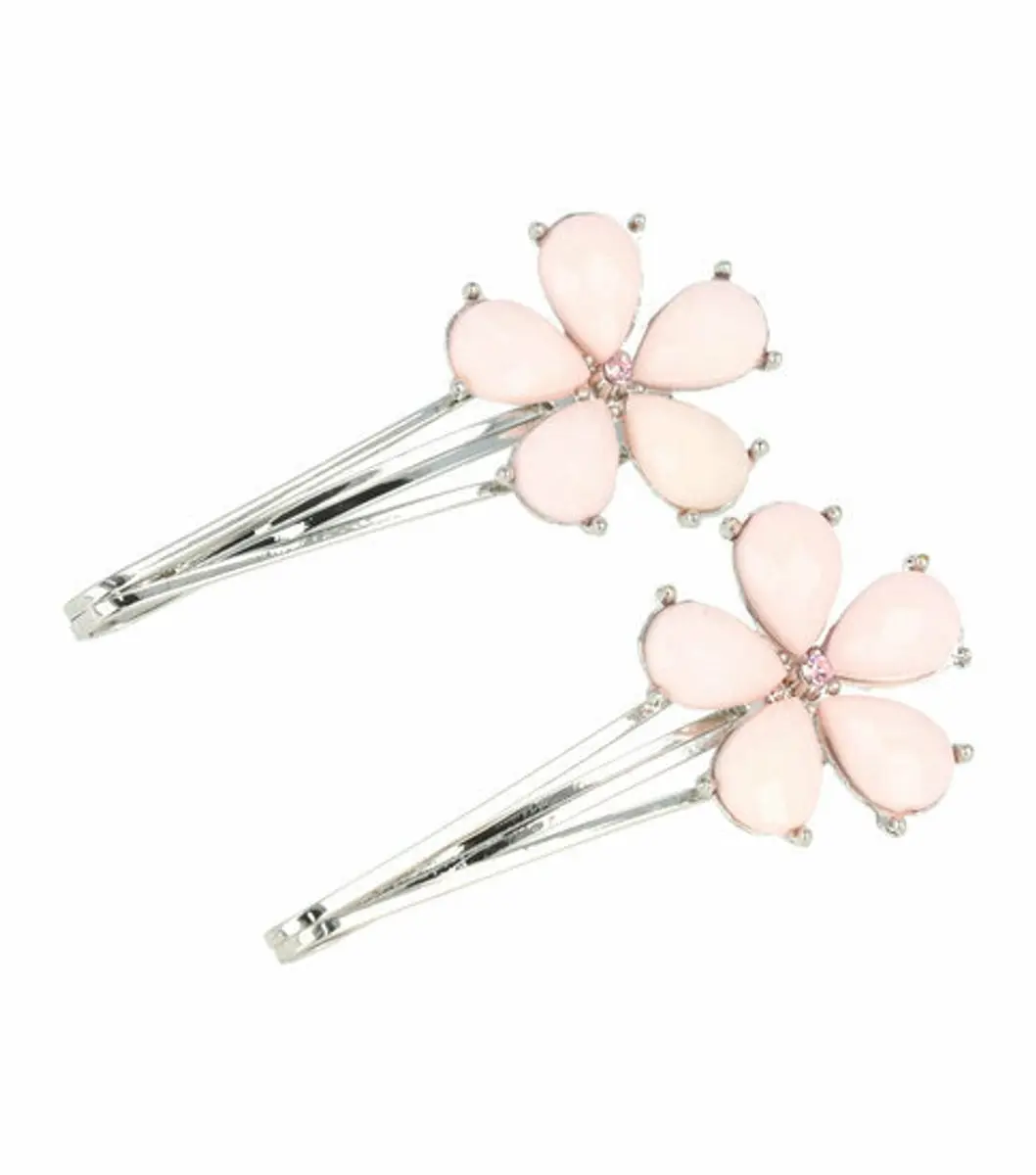 Haarsoires Schuifspeldjes 5cm Roze - Bloem - 2 Stuks