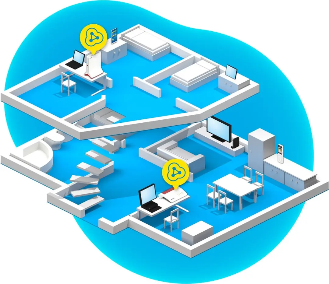 FRITZ! Repeater 6000 AX Tri-Band WiFi 6 - 1200+2400+2400 Mbps