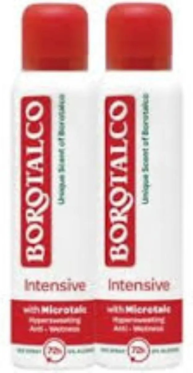 Borotalco Deo Spray Intensive 72H 300ml - 2 Stuks