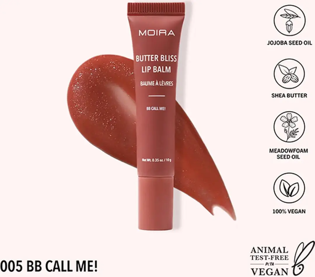 Moira Butter Bliss Lip Balm BB Call Me 005 - 10g - Vegan