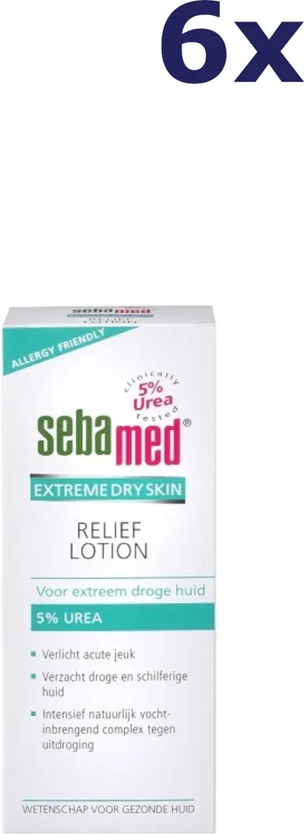 Sebamed SebaMed Relief Lotion 5% Urea 200ml - 6 Stuks
