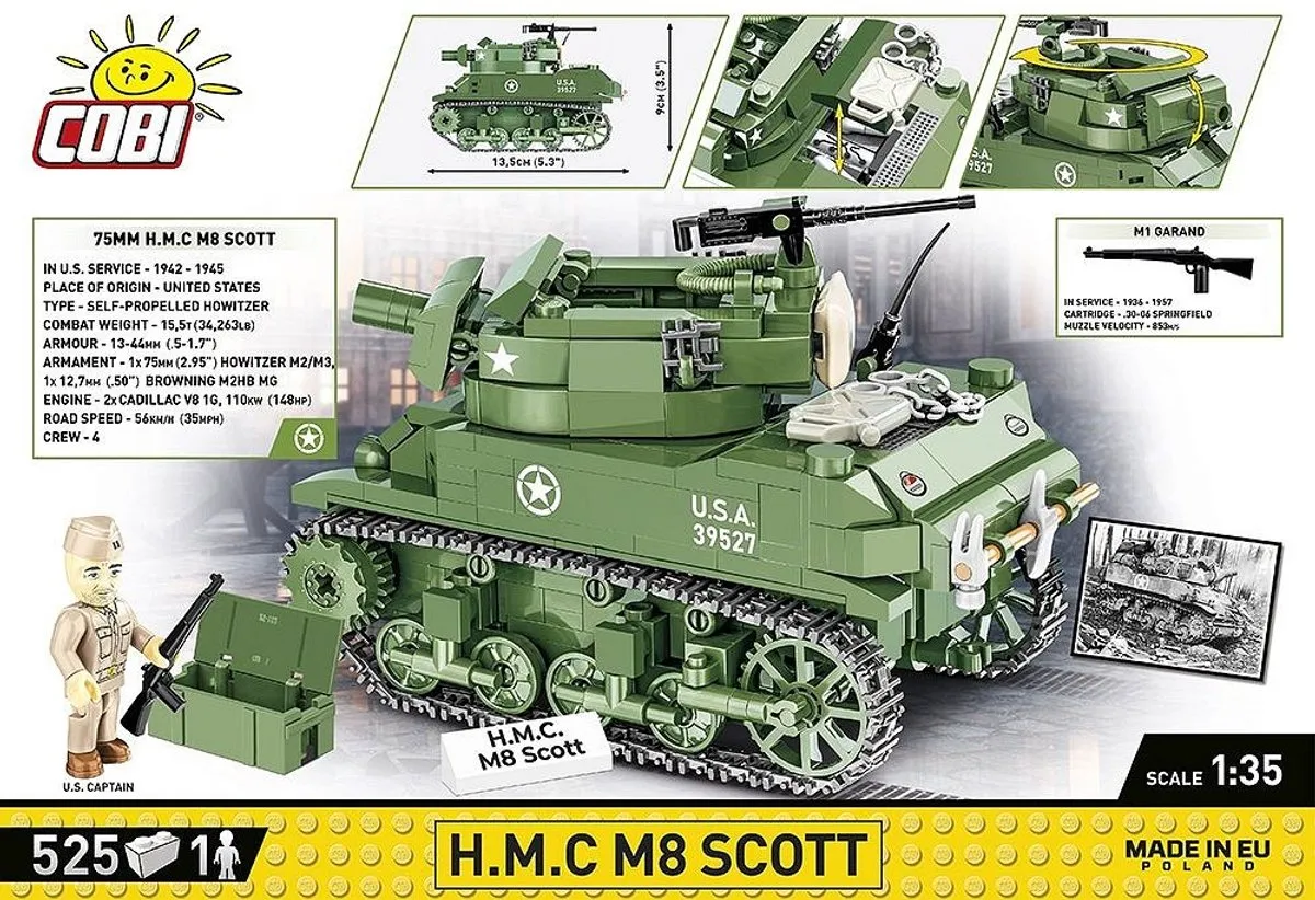 Cobi H.M.C M8 Scott COBI-2279 - 525 Stukken - Meerkleurig
