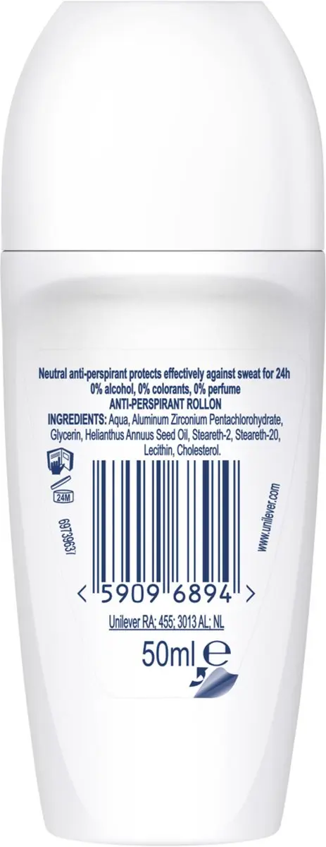 Neutral Sensitive Skin Deodorant Roller - 6x50ml