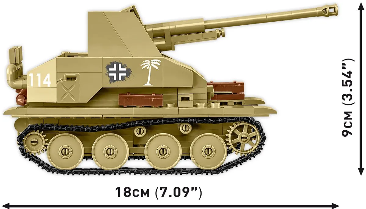 Cobi Sd.Kfz. 139 Marder III Bouwset 486-delig - Meerkleurig
