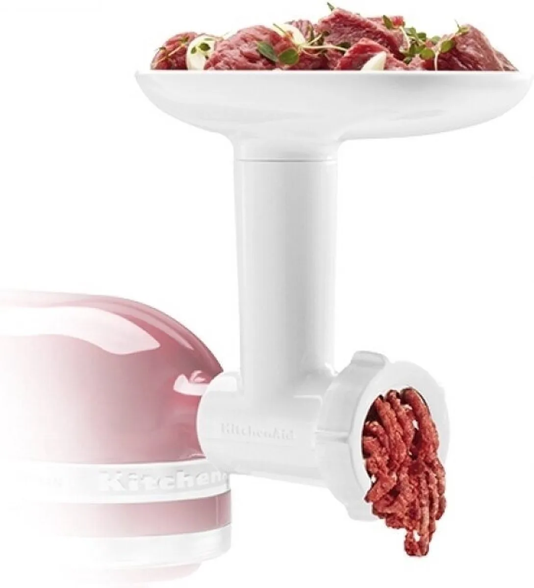 KitchenAid 5KSMFGA Voedselvermaler - Wit
