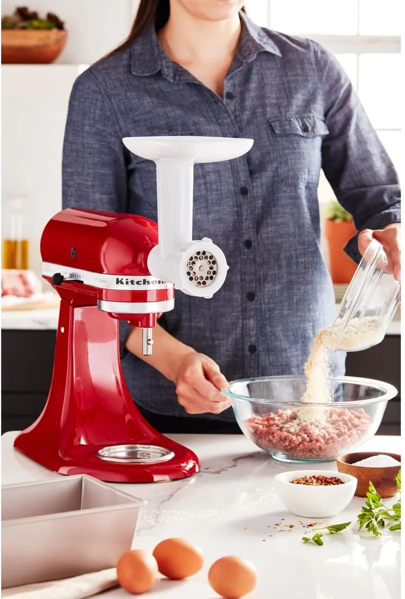 KitchenAid 5KSMFGA Voedselvermaler - Wit