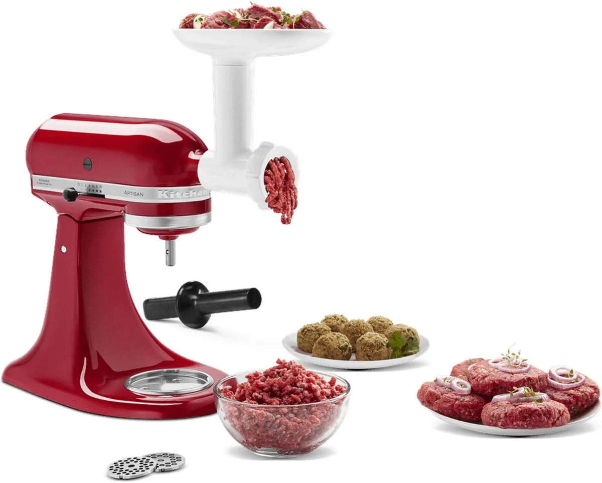 KitchenAid 5KSMFGA Voedselvermaler - Wit