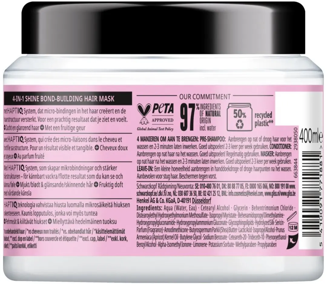 Gliss Haarmasker Liquid Silk 400ml