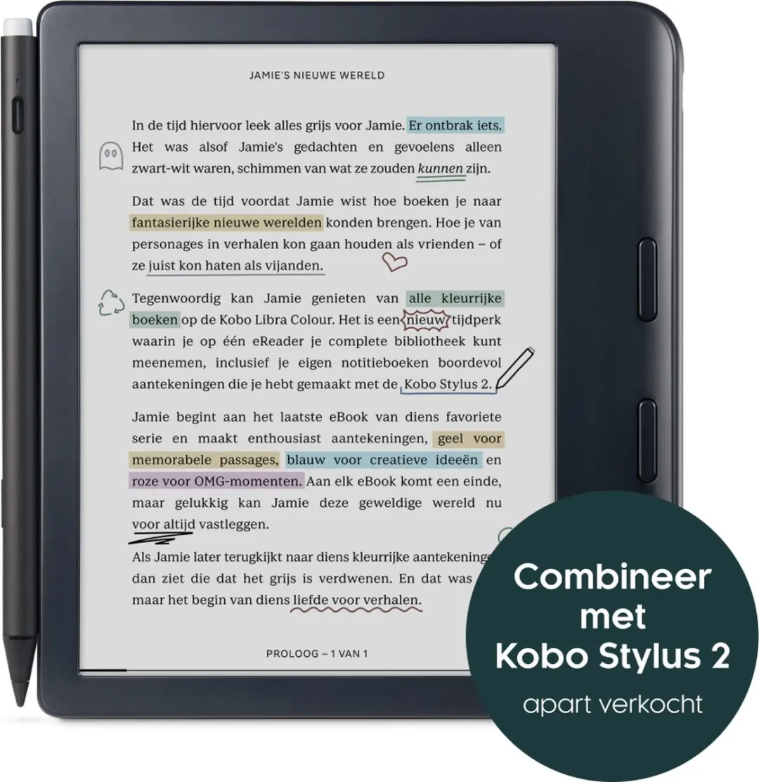 Kobo Libra Colour E-reader 7 inch - 32GB - Zwart - afbeelding 6 van 6