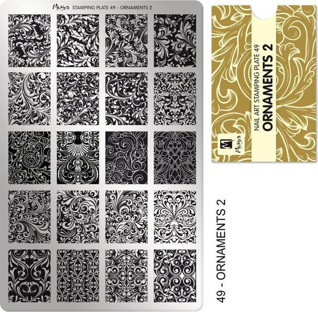 Moyra Stamping Plate 49 Ornaments 2