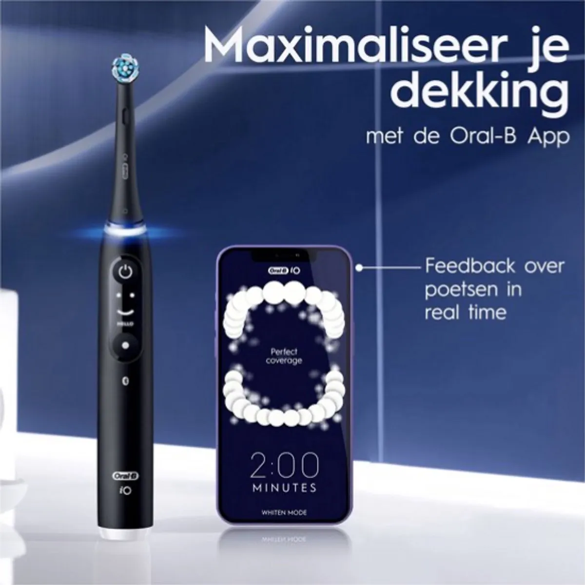 Oral-B iO Series 6N Elektrische Tandenborstel - Zwart - afbeelding 6 van 6