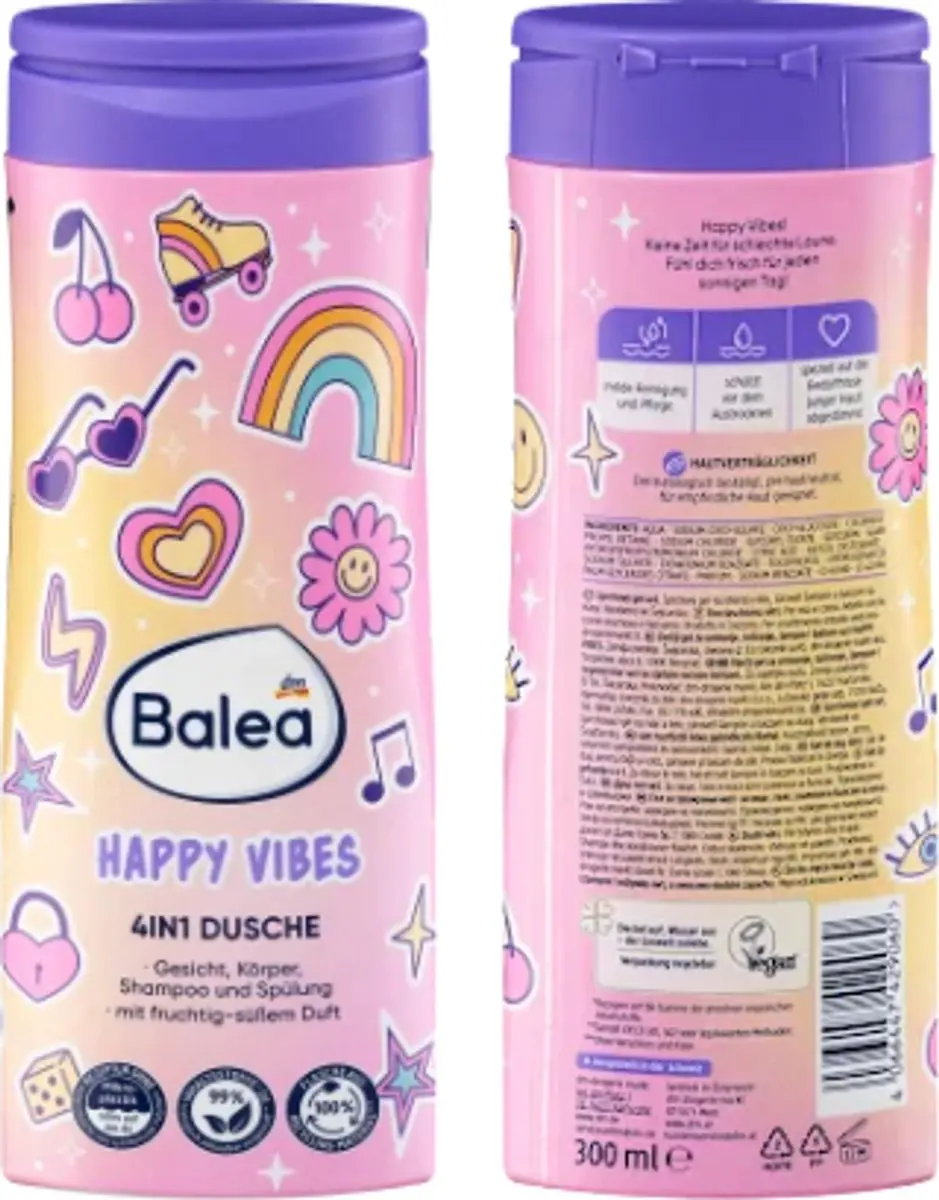 Balea Kinder Douchegel Happy Vibes 300ml