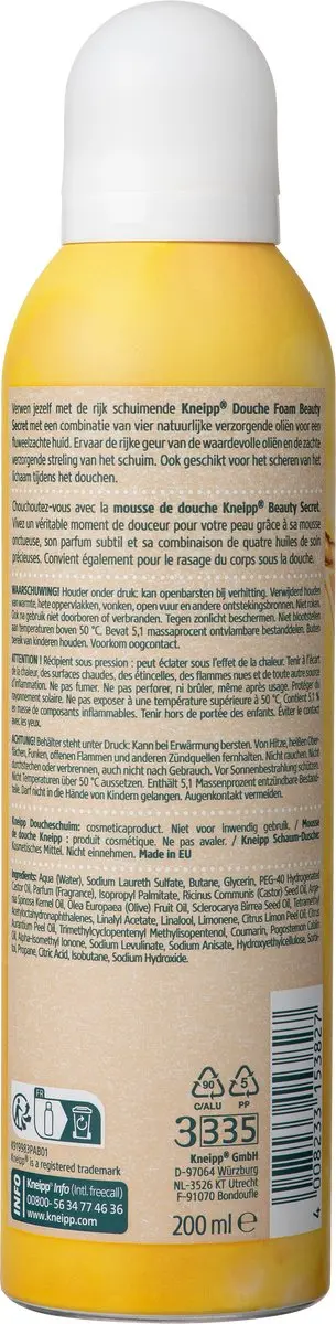Kneipp Beauty Secret Douche Schuim 200ml