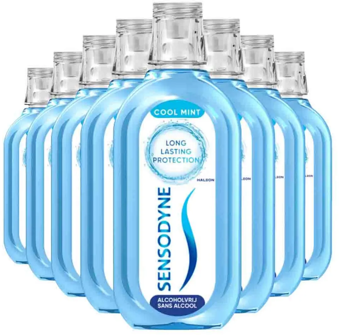 Sensodyne Mondwater Fresh & Cool 500ml - 8 Stuks