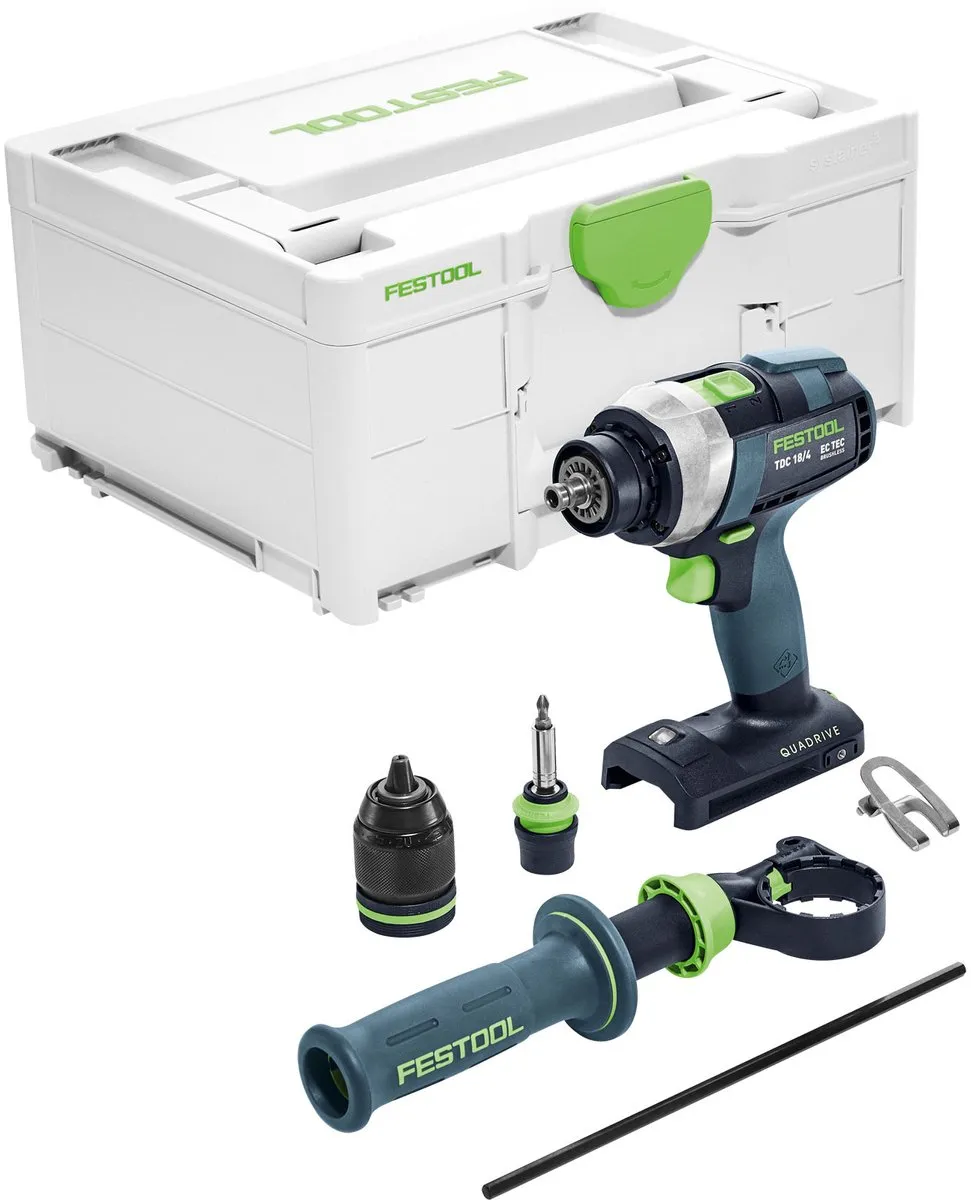 Festool TDC 18/4 I-Basic QUADRIVE Accu Schroefboormachine - 13mm